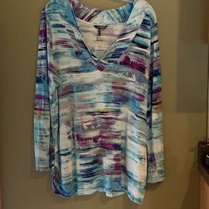 Daisy Fuentes dressy blouse shirt